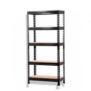 Estante 180x90x45 negro pasador reforzado - 600kg