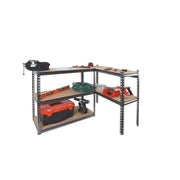 Estante 180x90x45 negro con pasador - 500kg