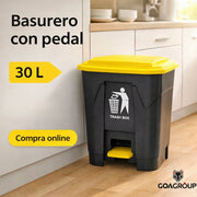 Basurero pedestal 30L