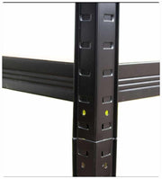 Estante metálico 150x70x30 negro - 300kg