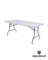 Mesa plegable blanca 180x74x70
