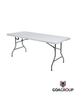 Mesa plegable blanca 180x74x70